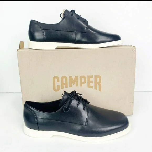 Camper | Shoes | Camper Juddie Oxford Black Calfskin Leather  display picture 1